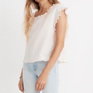 Madewell Ruffled Side-Tie Top